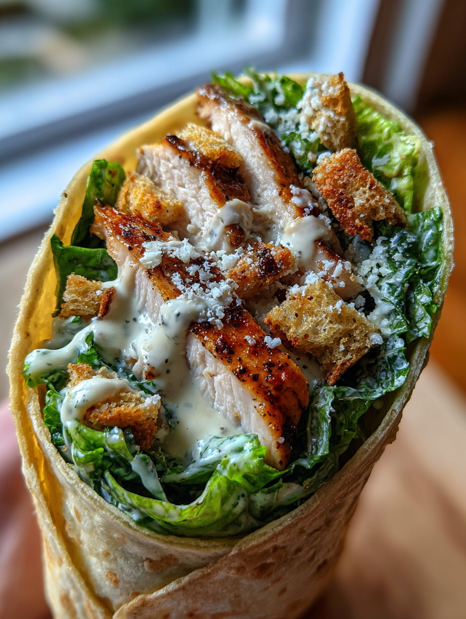 Cold Chicken Caesar Wrap for School: Quick and Delicious Lunch Idea