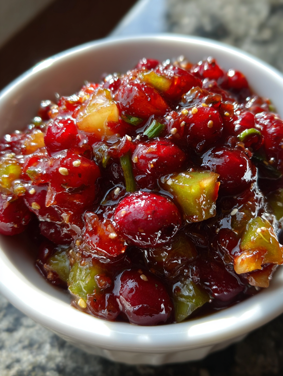 Cranberry Apple Chutney: Deliciously Sweet and Tangy Delight