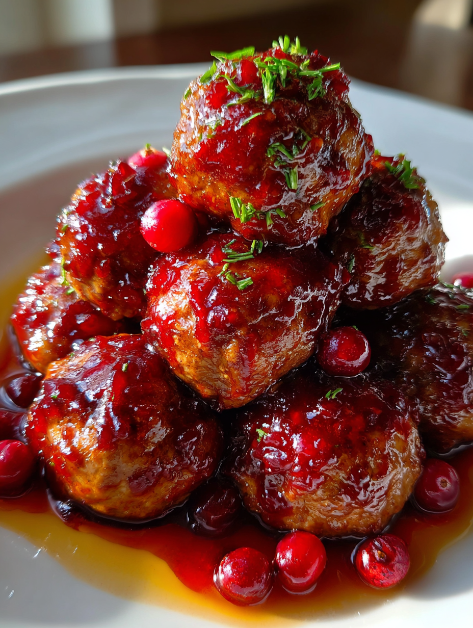 Cranberry Balsamic Glazed Meatballs: Deliciously Sweet and Savory Treats