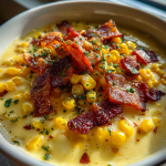 Creamy Corn Chowder with Bacon: Deliciously Rich and Flavorful