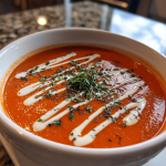 Creamy Roasted Red Pepper Soup: Deliciously Smooth and Flavorful