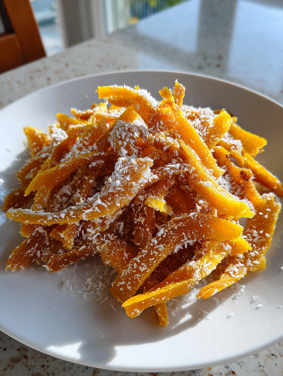 Dried Mango and Coconut Strips: Deliciously Sweet Snack Treats
