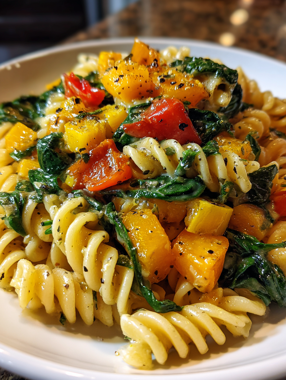 Fall Harvest Pasta with Spinach: A Delicious Seasonal Delight
