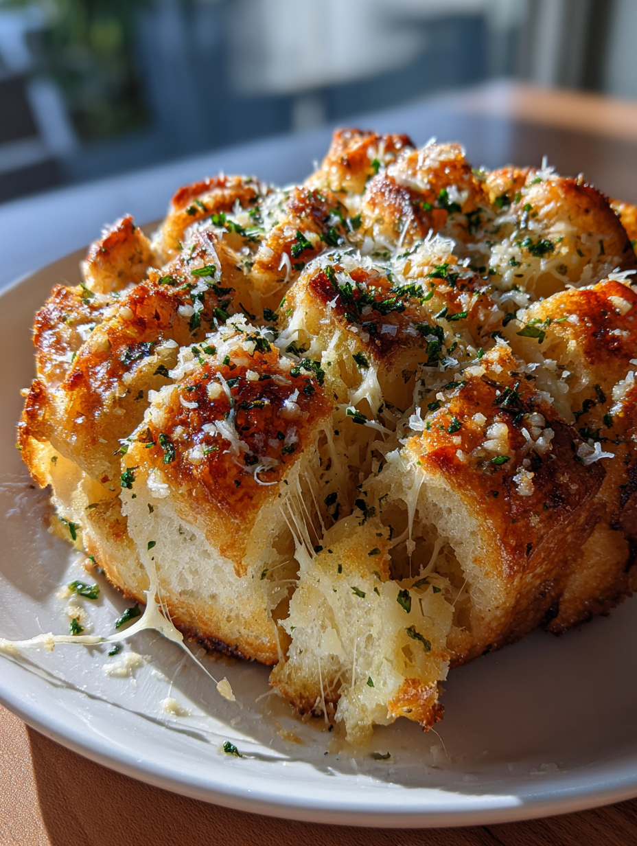 Garlic Parmesan Pull-Apart Bread: The Perfect Cheesy Delight