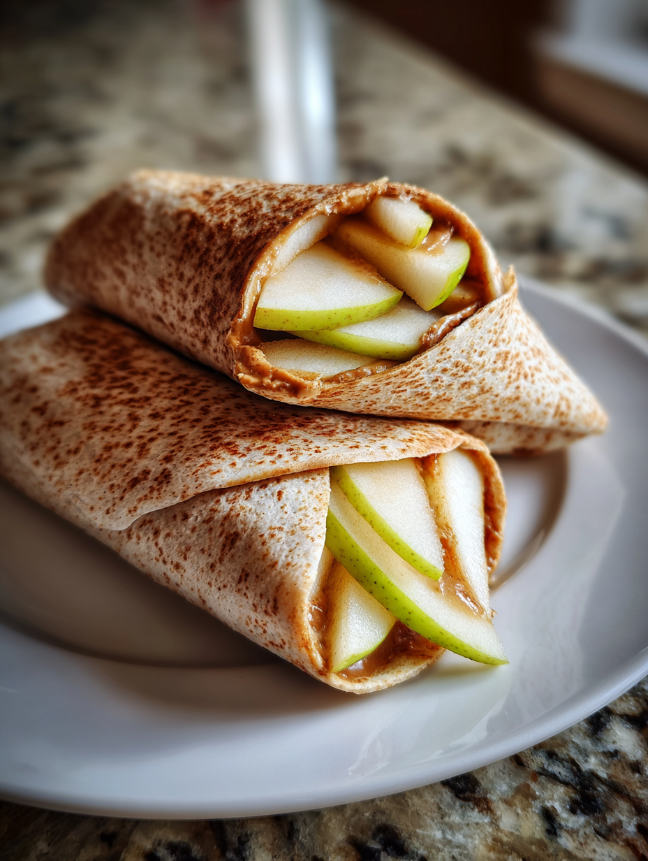 Pear and Almond Butter Wraps: A Deliciously Simple Snack Idea