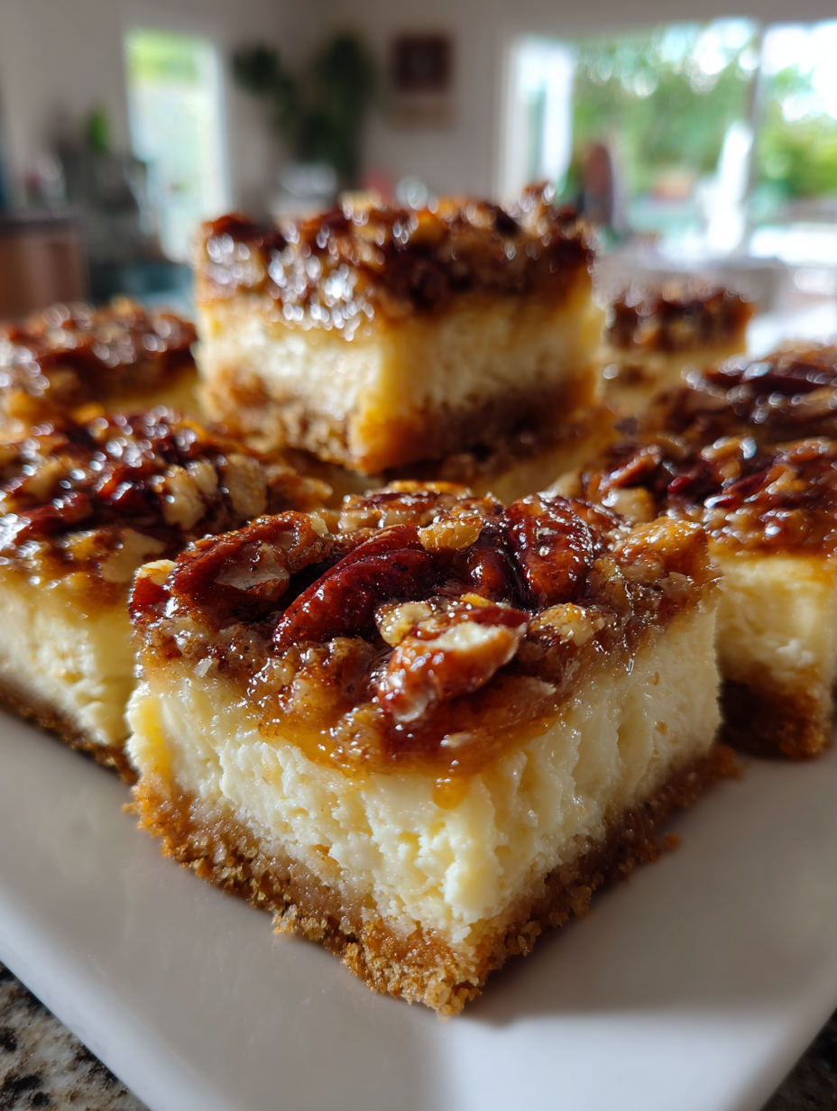 Pecan Pie Cheesecake Bars: Deliciously Creamy and Nutty Treats