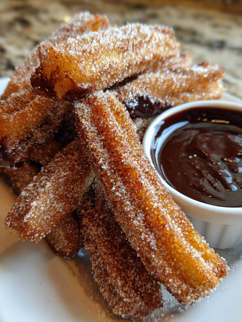 Pumpkin Churros with Chocolate Sauce: Deliciously Spiced Treats