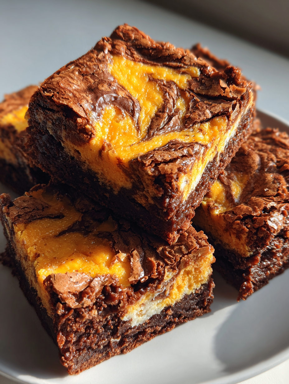 Pumpkin Cream Cheese Swirl Brownies: Deliciously Rich Fall Treat