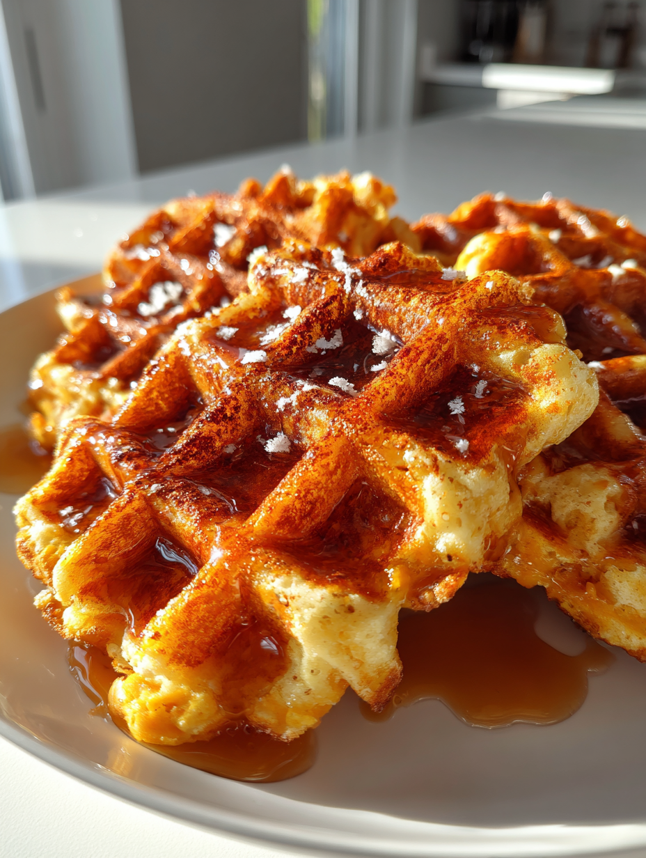 Pumpkin Spice Waffles with Maple Syrup: The Perfect Fall Delight