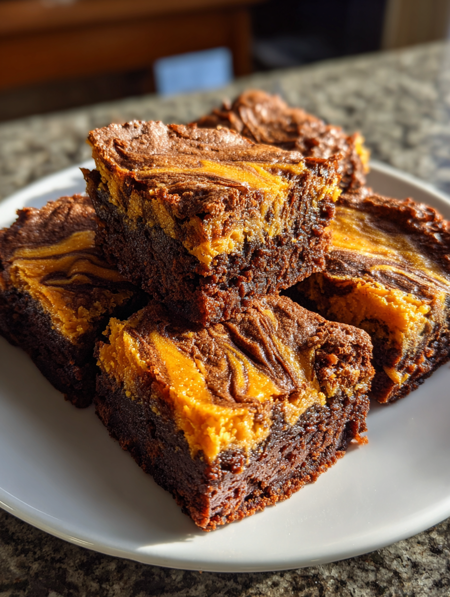 Pumpkin Swirl Brownies: Deliciously Rich and Creamy Delight