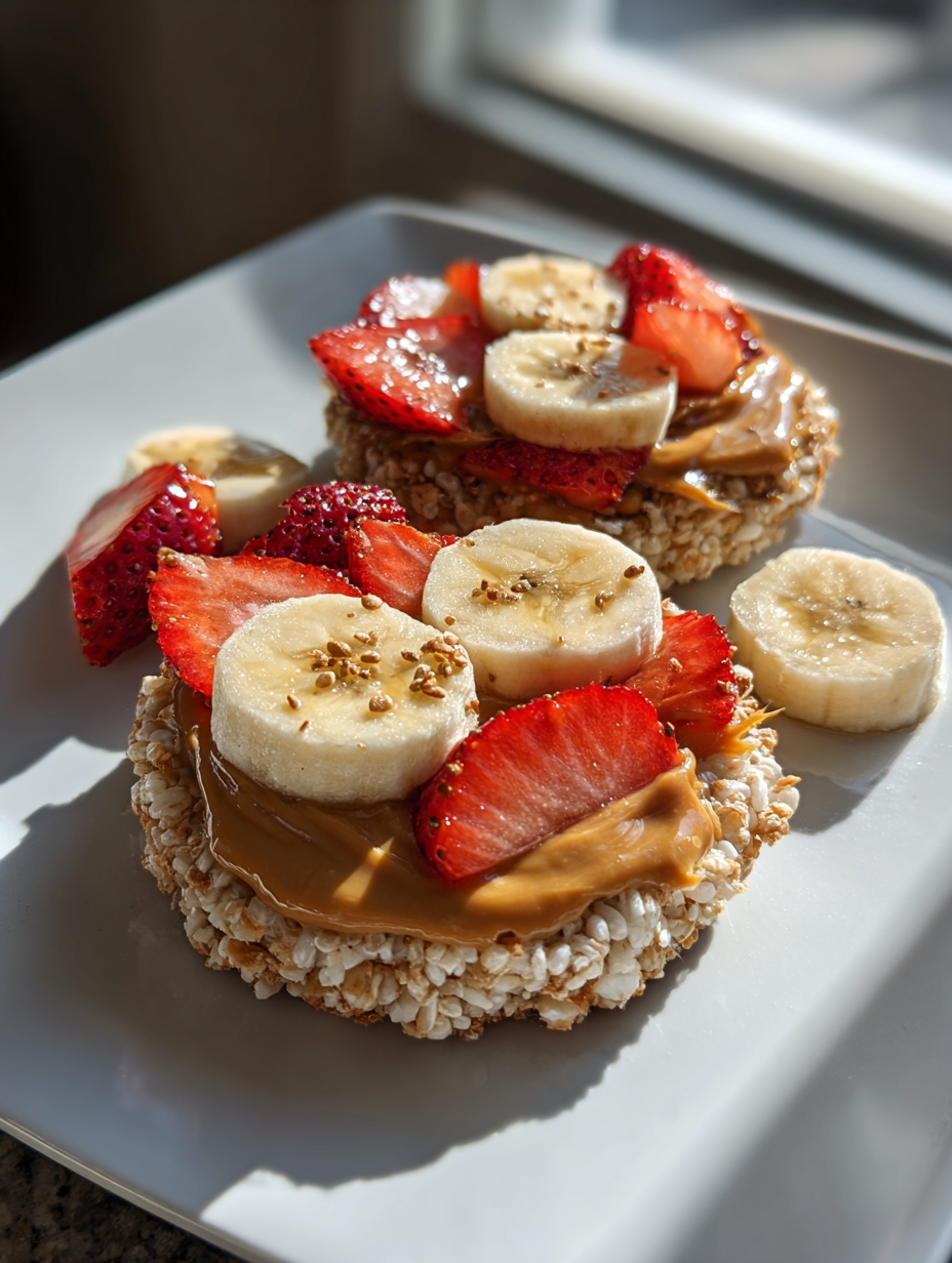 Rice Cakes with Sunflower Butter: Deliciously Nutty Snack Idea