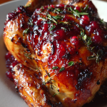 Roasted Chicken with Cranberry Glaze: A Delicious Holiday Delight