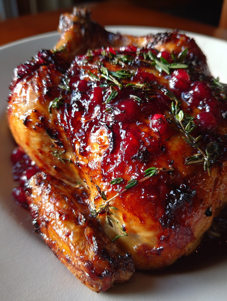 Roasted Chicken with Cranberry Glaze: A Delicious Holiday Delight