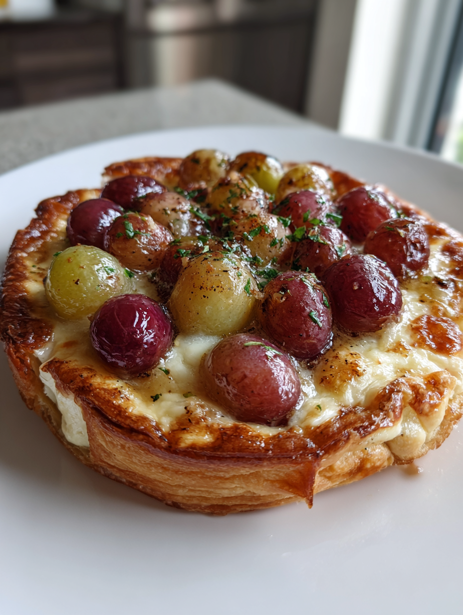 Roasted Grapes and Brie Tart: A Deliciously Unique Flavor Experience