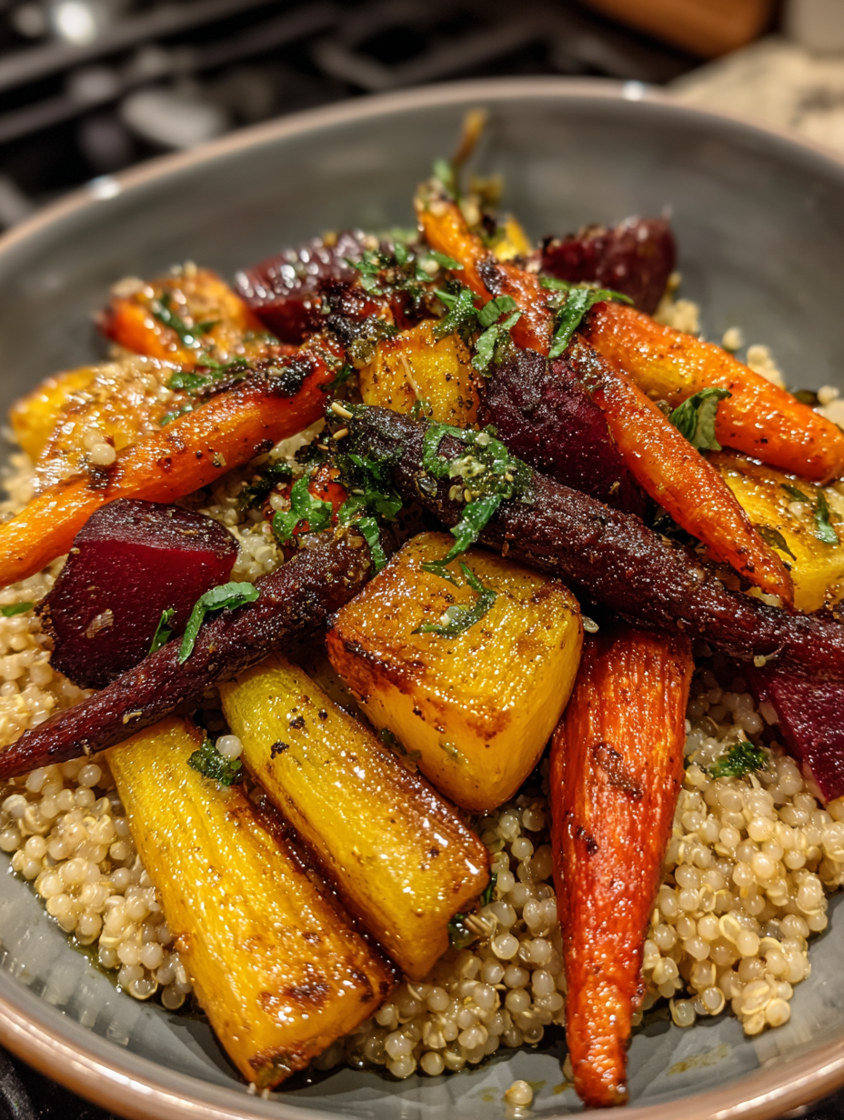 Roasted Root Vegetable Grain Bowls: Deliciously Hearty and Nutritious