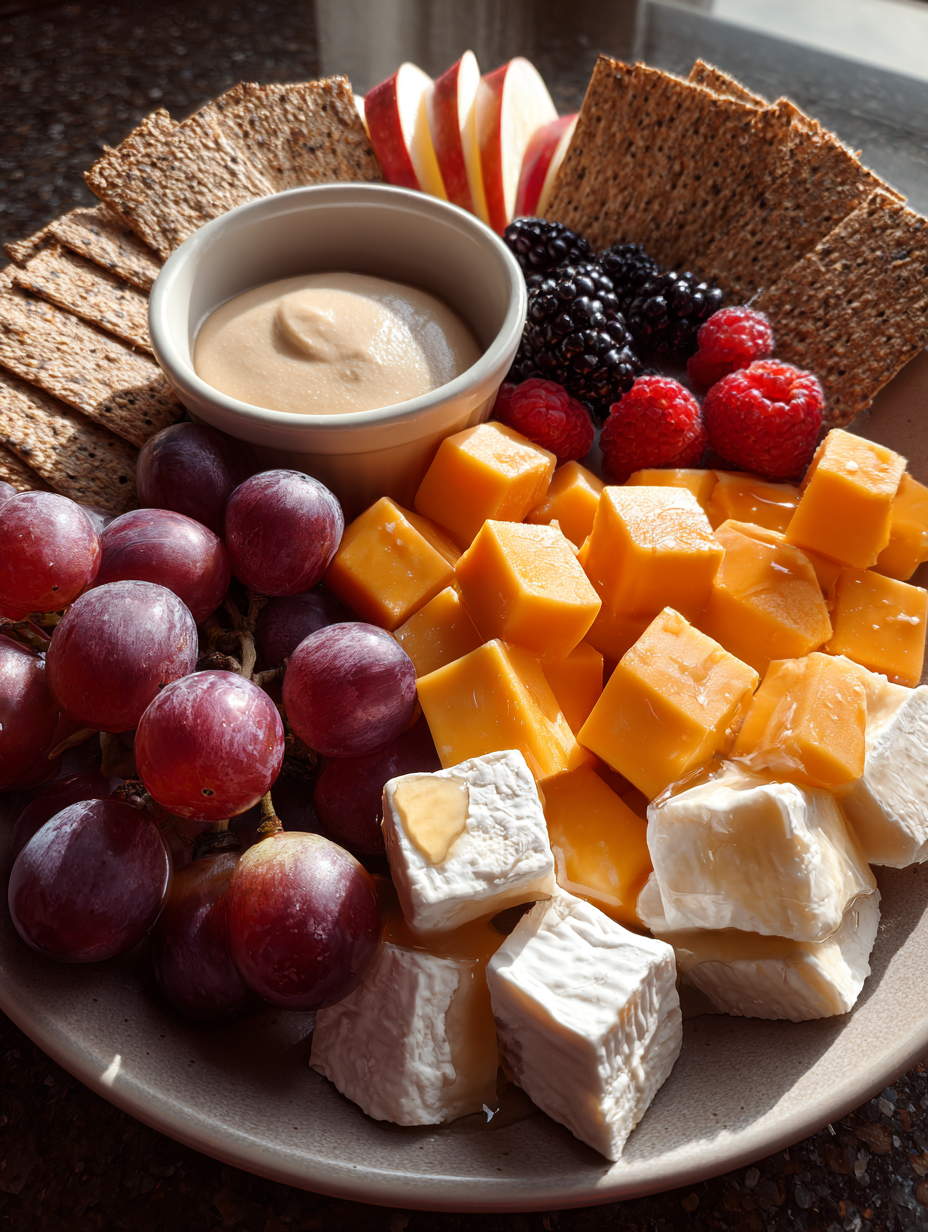 School Snack Trays with Cheese and Crackers: Easy Cheesy Delight