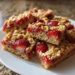 Strawberry Oatmeal Breakfast Bars: Deliciously Healthy and Easy Snack